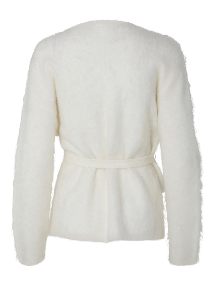 Tilde Ls Belt Knit Cardigan Star White | Genser | Smuk