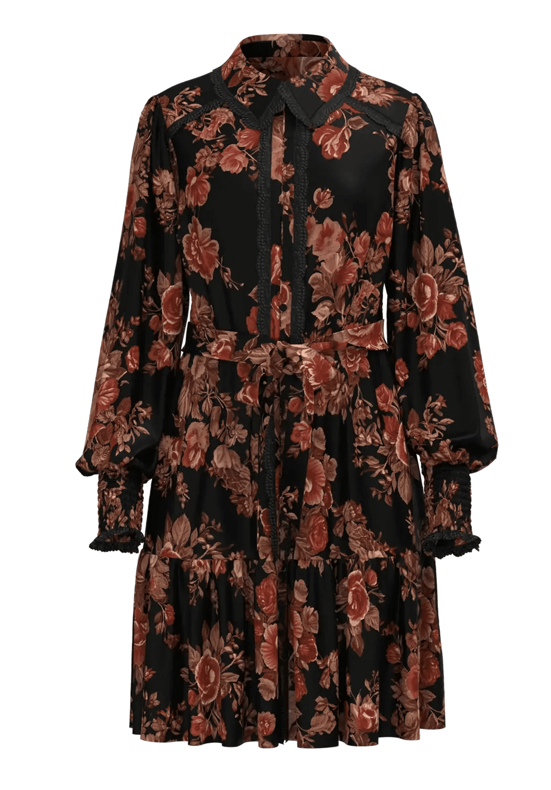 Tilera Ls Shirt Dress Black Loumu | Kjoler | Smuk