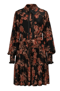 Tilera Ls Shirt Dress Black Loumu