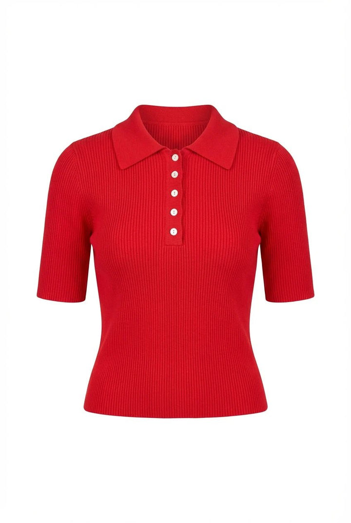 Tina Tee Hot Red | Topper | Smuk