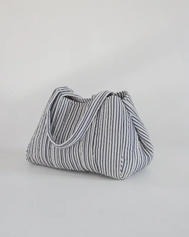 Tote Bag Large Blue Stripe | Accessories | Smuk