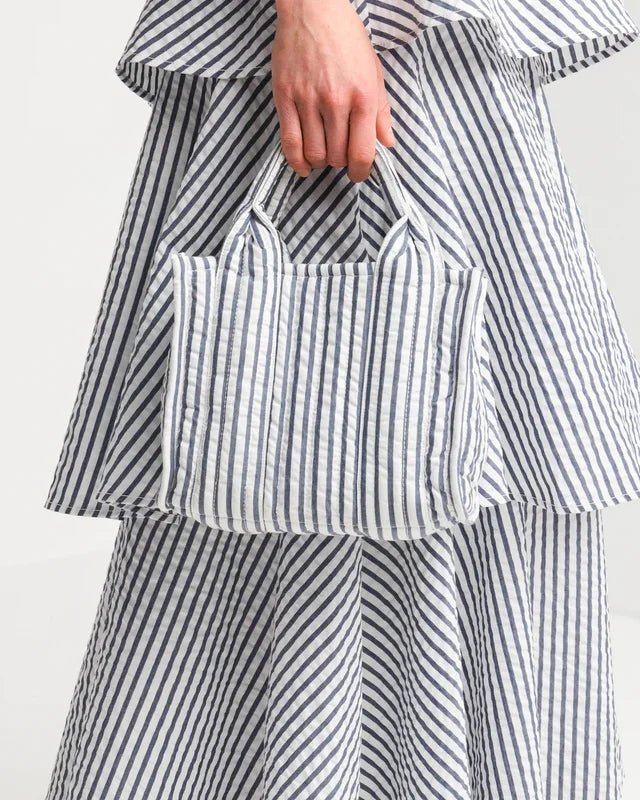 Tote Bag Small Blue Stripe | Accessories | Smuk