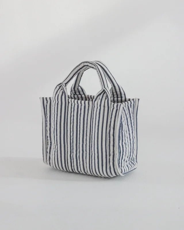 Tote Bag Small Blue Stripe | Accessories | Smuk