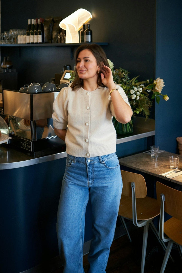 Trudy Deco Knit Cardigan Ivory | Genser | Smuk - Dameklær på nett