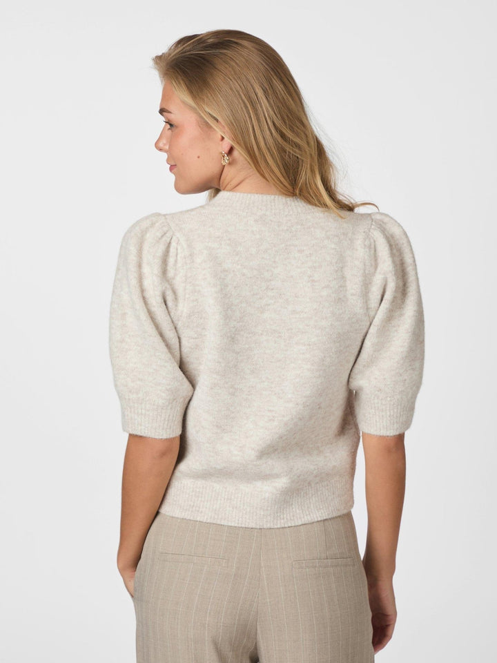 Trudy Knit Cardigan Beige Melange | Genser | Smuk - Dameklær på nett