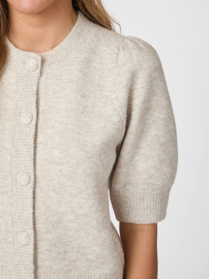 Trudy Knit Cardigan Beige Melange | Genser | Smuk - Dameklær på nett