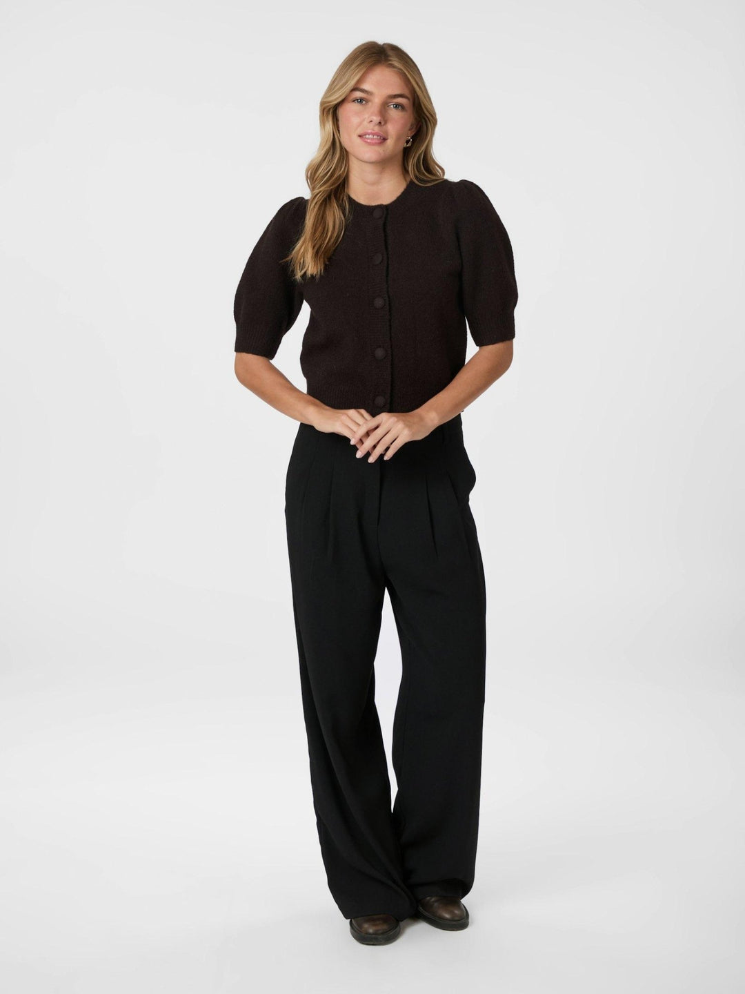 Trudy Knit Cardigan Dark Brown | Genser | Smuk - Dameklær på nett