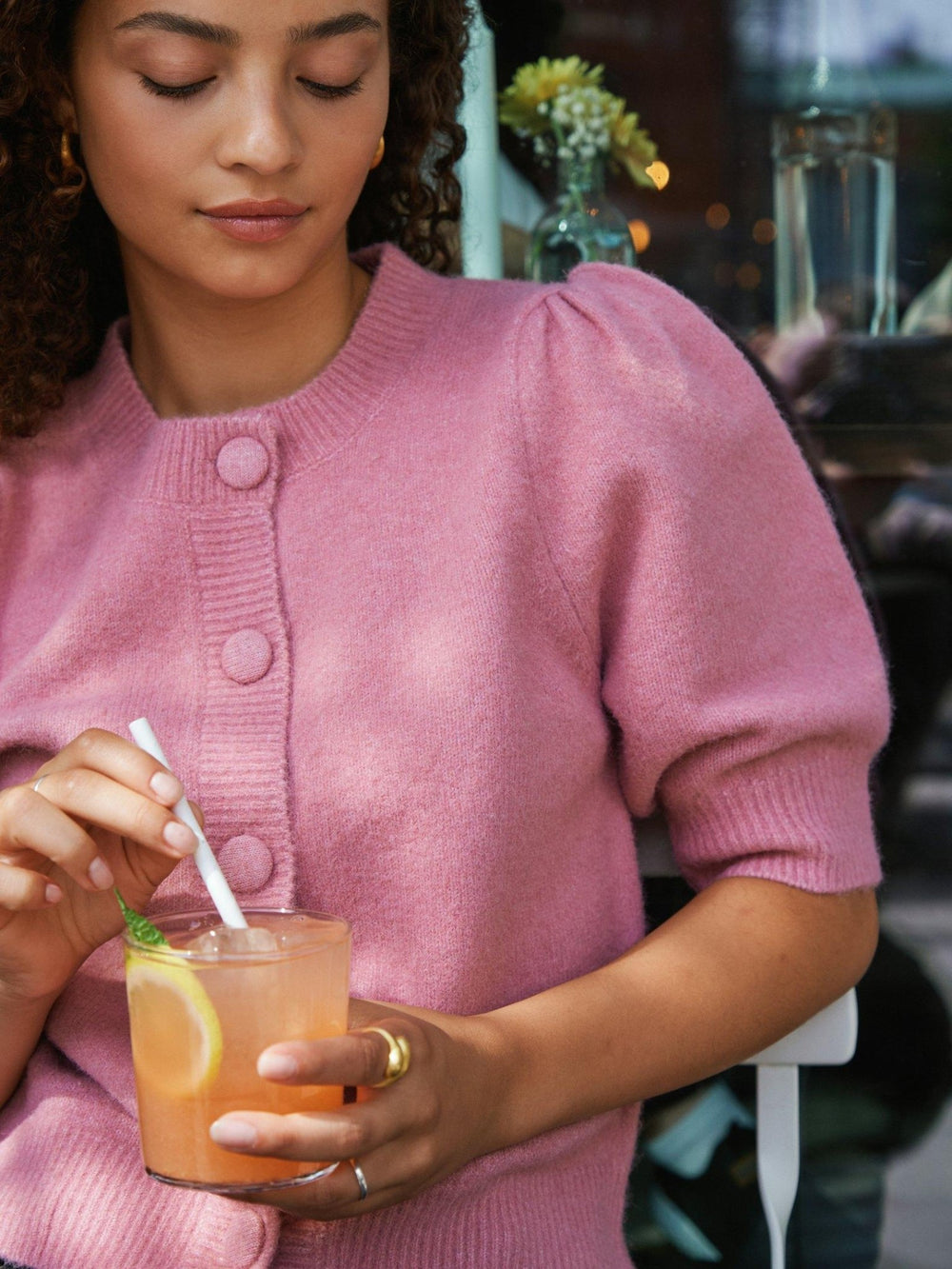 Trudy Knit Cardigan Rose | Genser | Smuk - Dameklær på nett