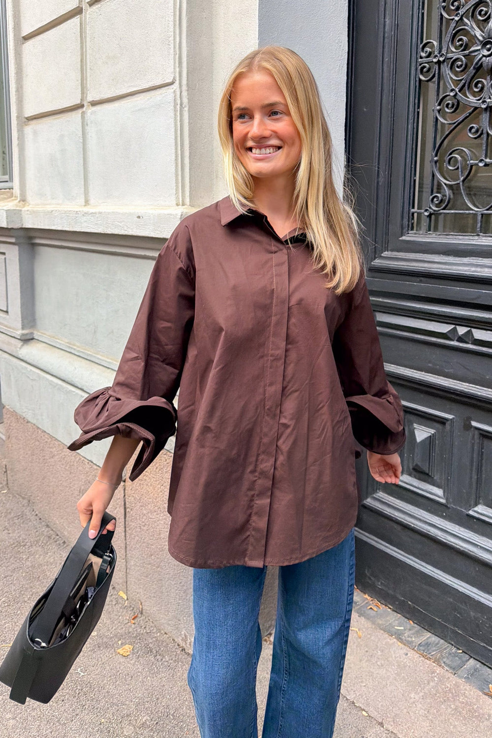 Trumpet Shirt Brown | Skjorter og bluser | Smuk