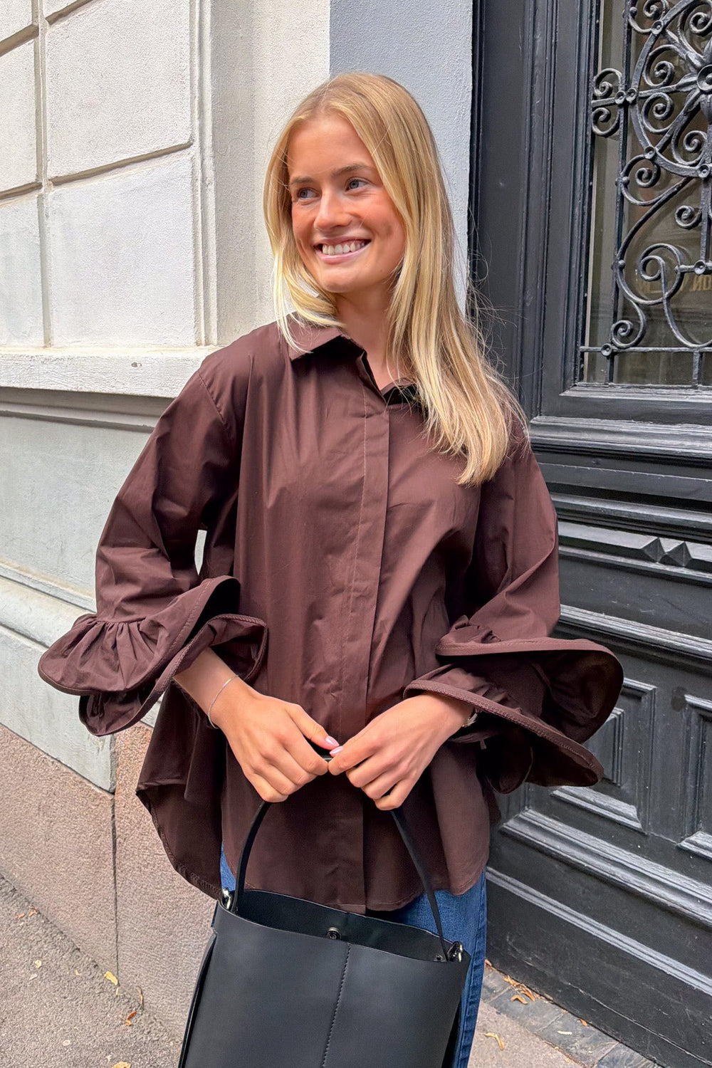 Trumpet Shirt Brown | Skjorter og bluser | Smuk