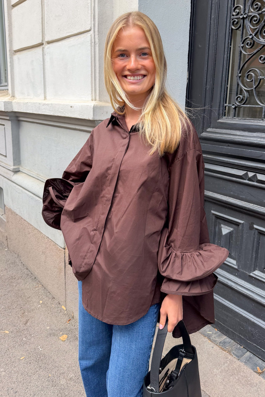 Trumpet Shirt Brown | Skjorter og bluser | Smuk