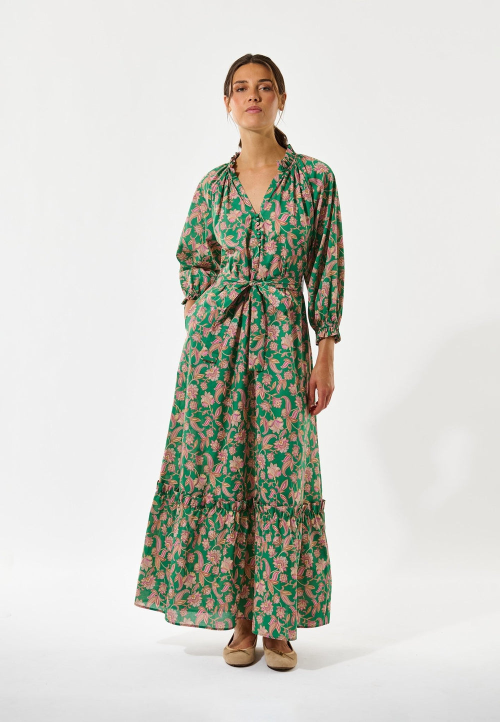 Tusneldadea Ns Dress Paisley Green | Kjoler | Smuk