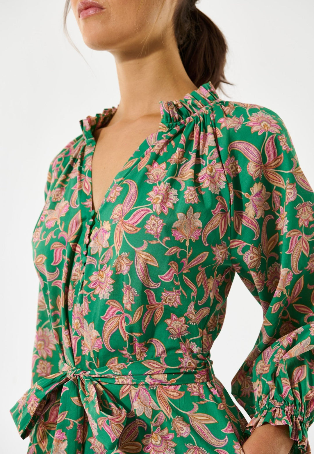 Tusneldadea Ns Dress Paisley Green | Kjoler | Smuk