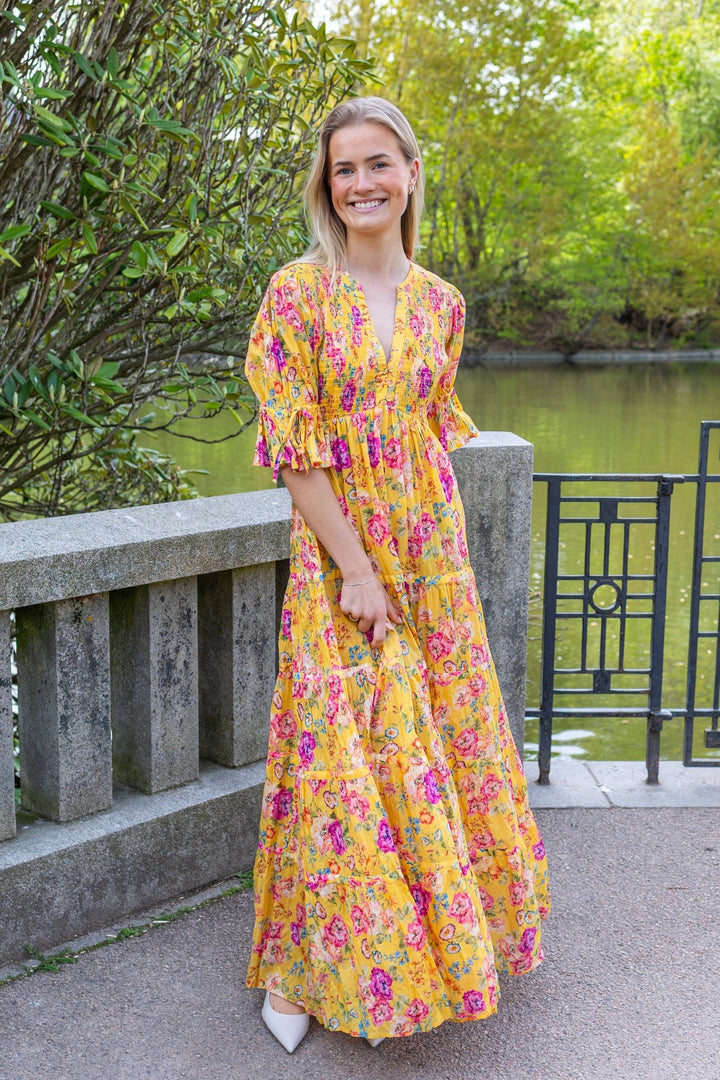 Twisted Maxi Dress Daylight Blossom | Kjoler | Smuk