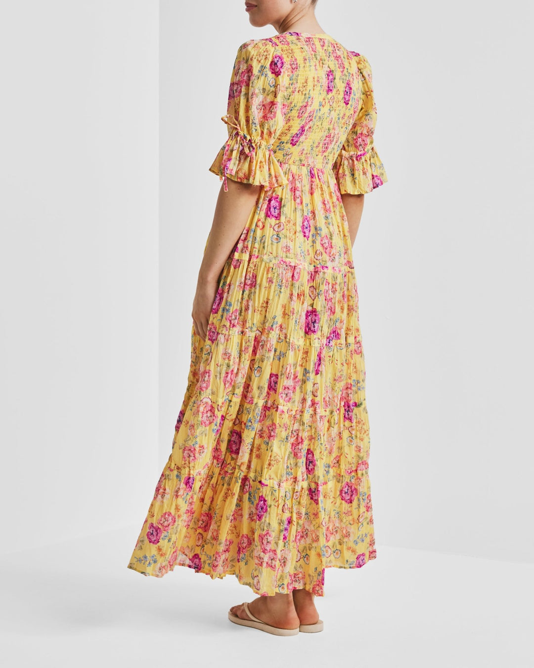 Twisted Maxi Dress Daylight Blossom | Kjoler | Smuk