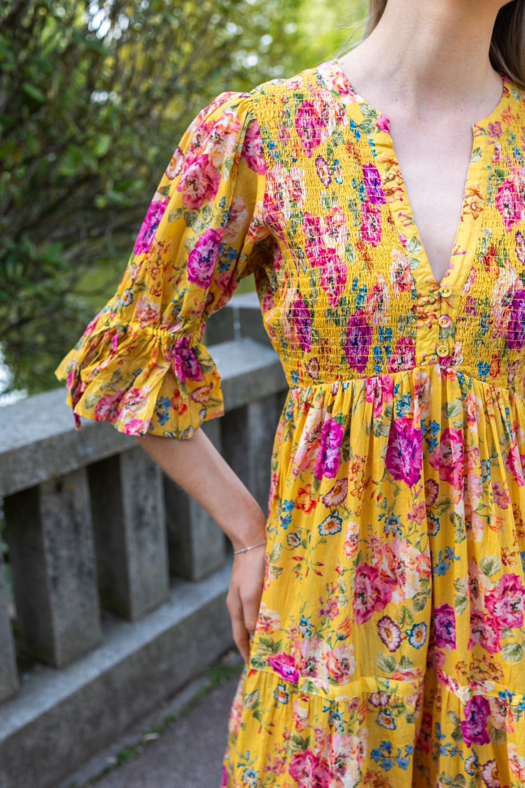 Twisted Maxi Dress Daylight Blossom | Kjoler | Smuk