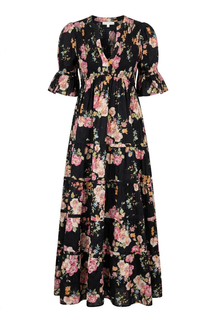 Twisted Maxi Dress Midnight Blossom | Kjoler | Smuk