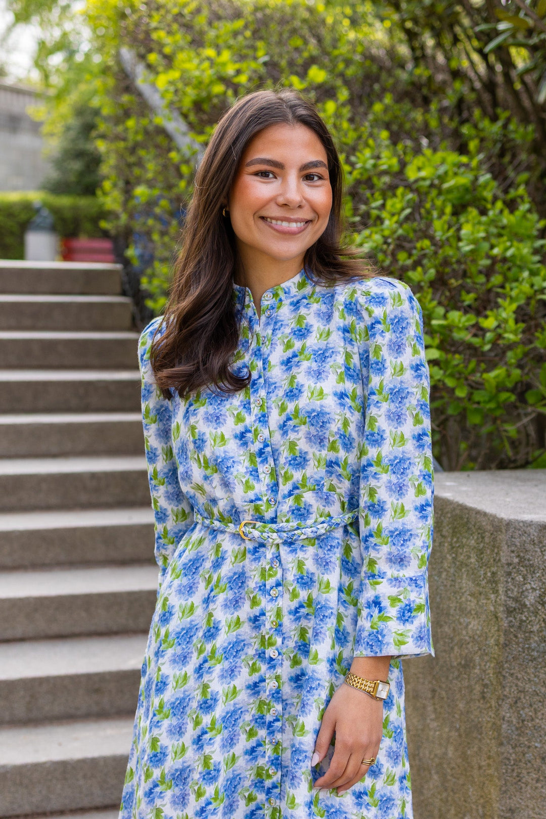 Twisted Maxi Dress Peonies | Kjoler | Smuk