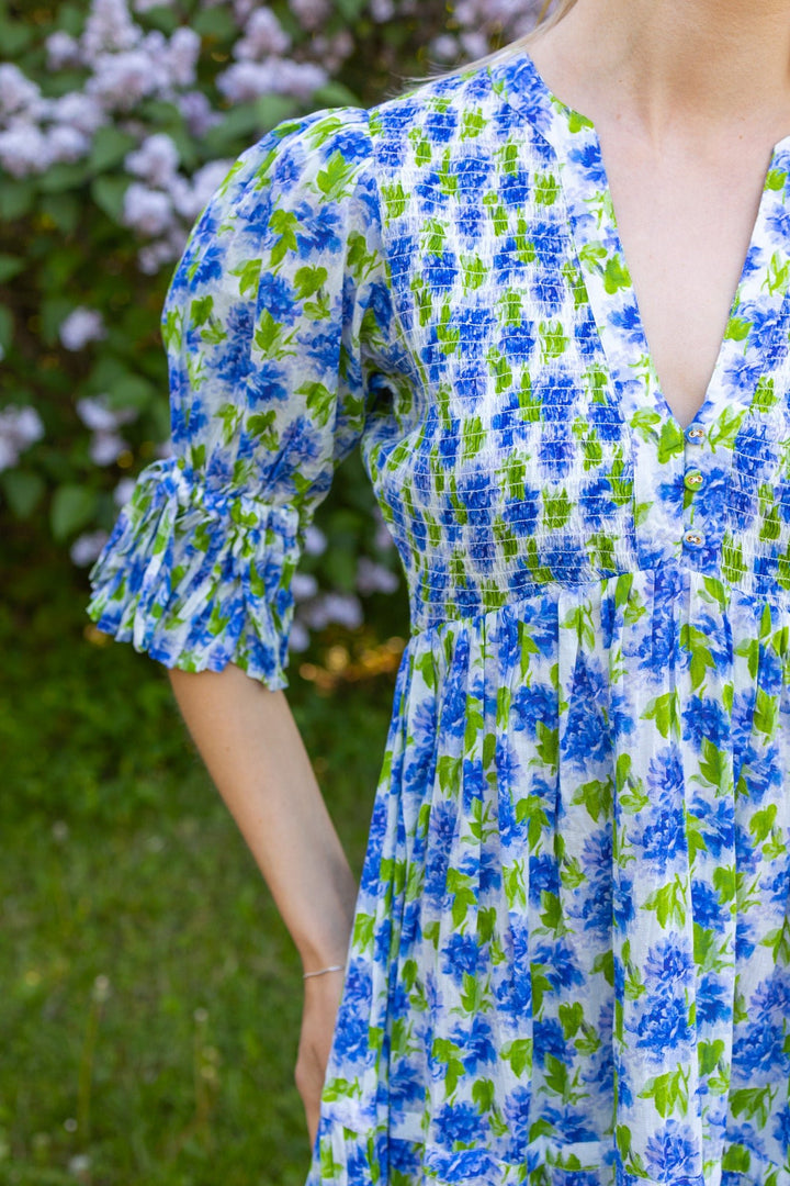 Twisted Maxi Dress Peonies | Kjoler | Smuk