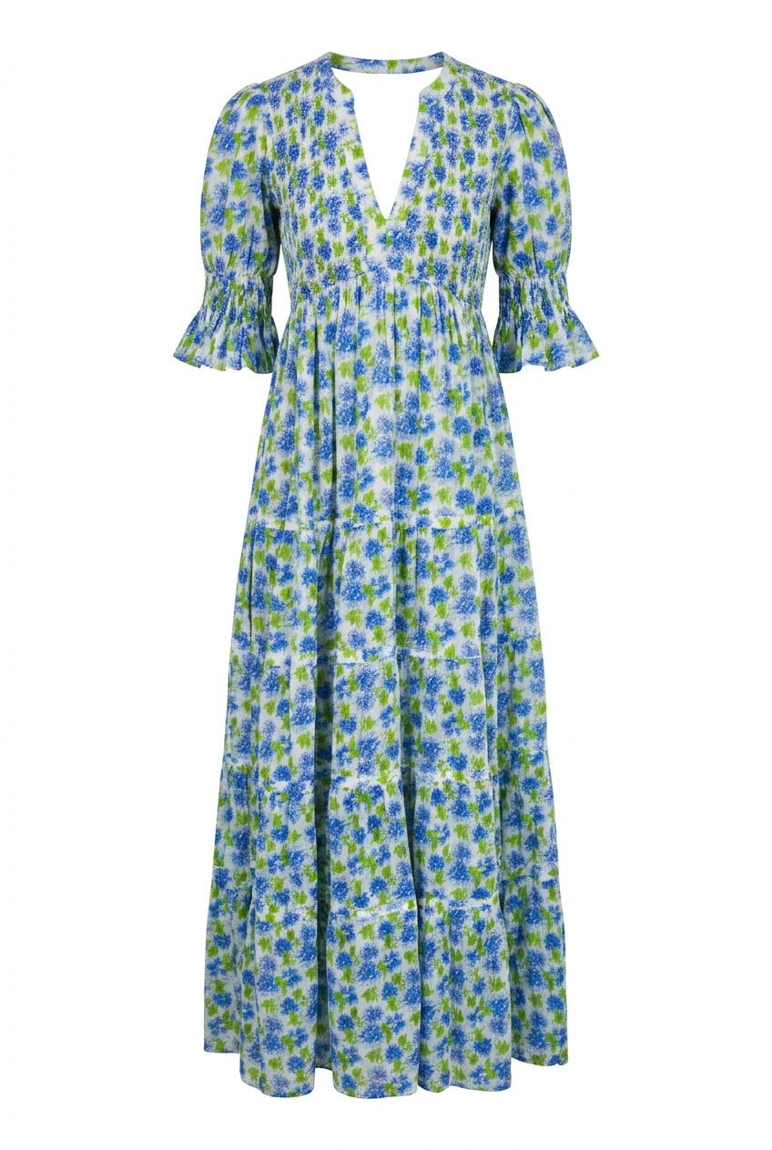 Twisted Maxi Dress Peonies | Kjoler | Smuk