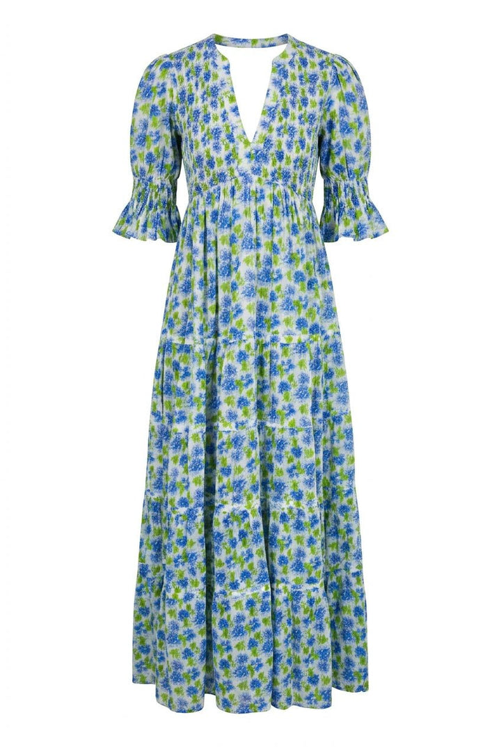 Twisted Maxi Dress Peonies | Kjoler | Smuk