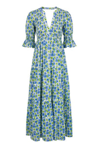 Twisted Maxi Dress Peonies