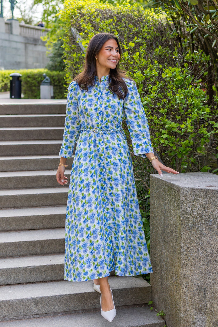 Twisted Maxi Dress Peonies | Kjoler | Smuk