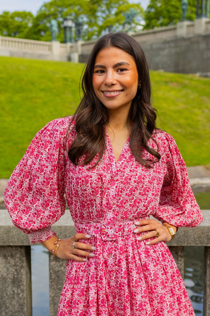 Twisted Midi Dress Wildflowers | Kjoler | Smuk
