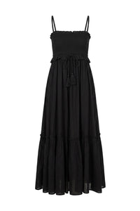 Twisted Strap Dress Black