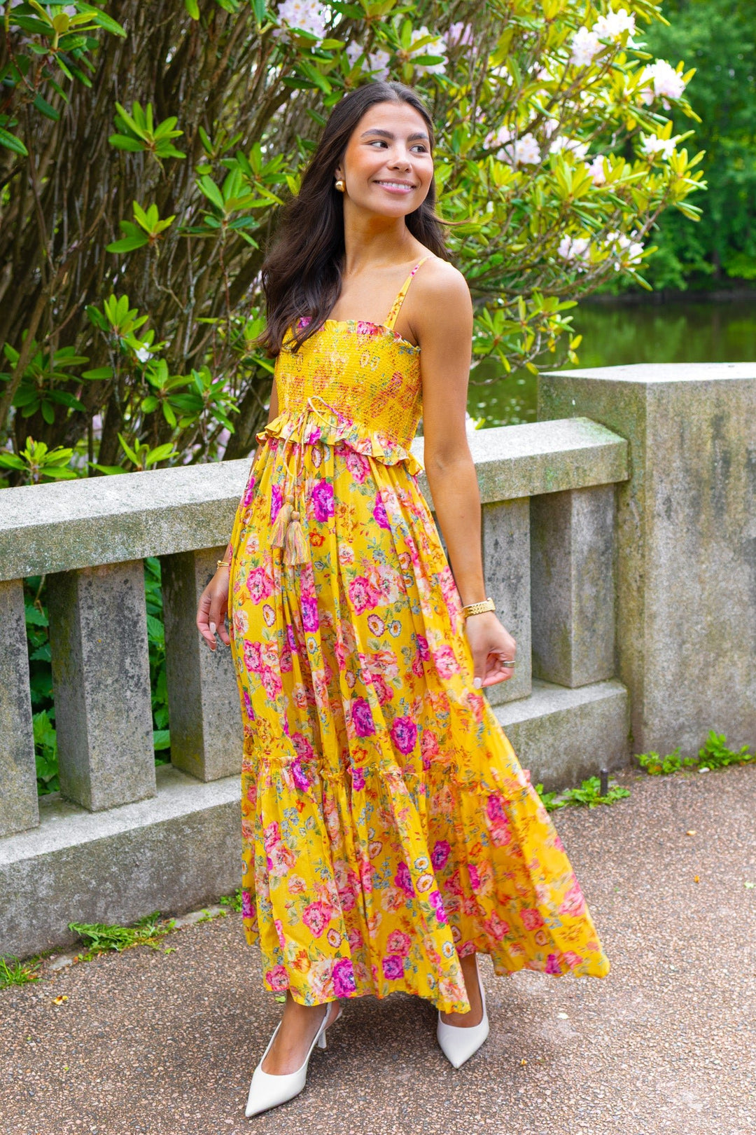 Twisted Strap Dress Daylight Blossom | Kjoler | Smuk