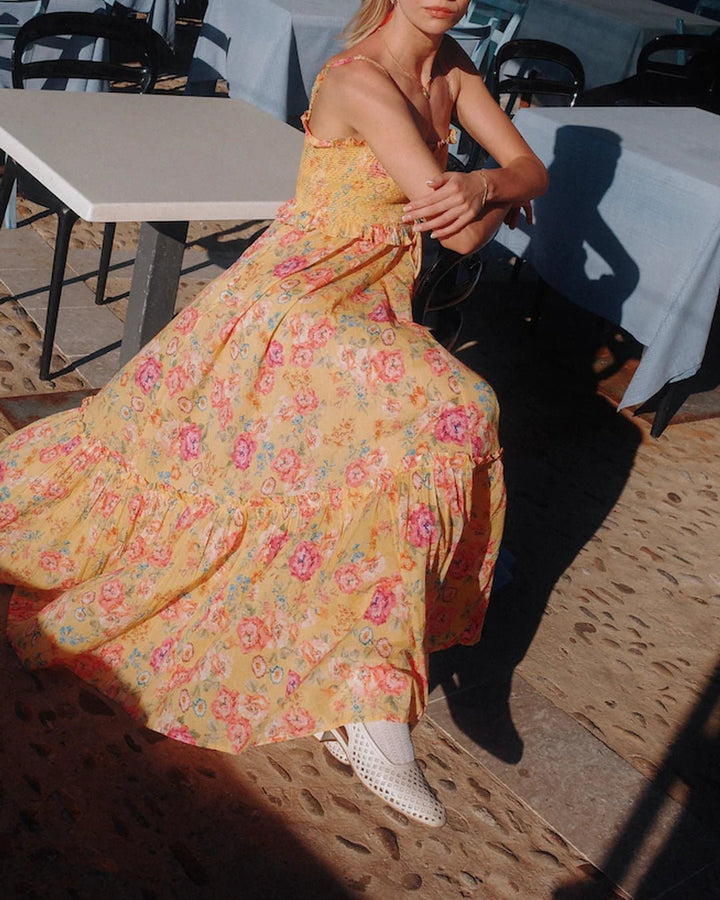 Twisted Strap Dress Daylight Blossom | Kjoler | Smuk