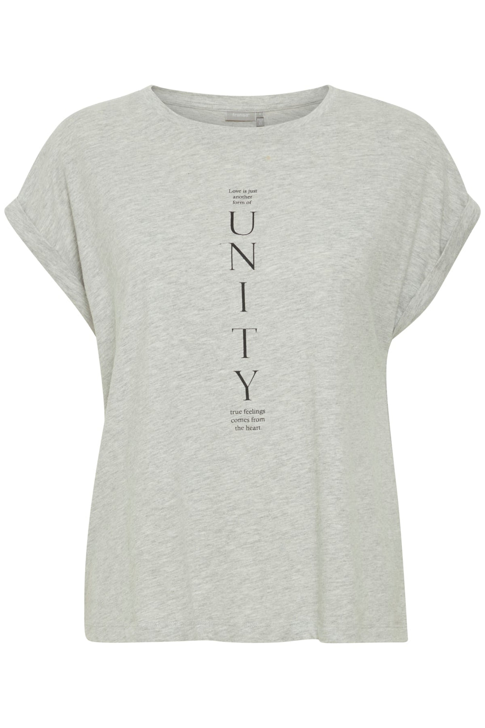 Unity Tee 1 Light Grey Melange | Topper | Smuk - Dameklær på nett