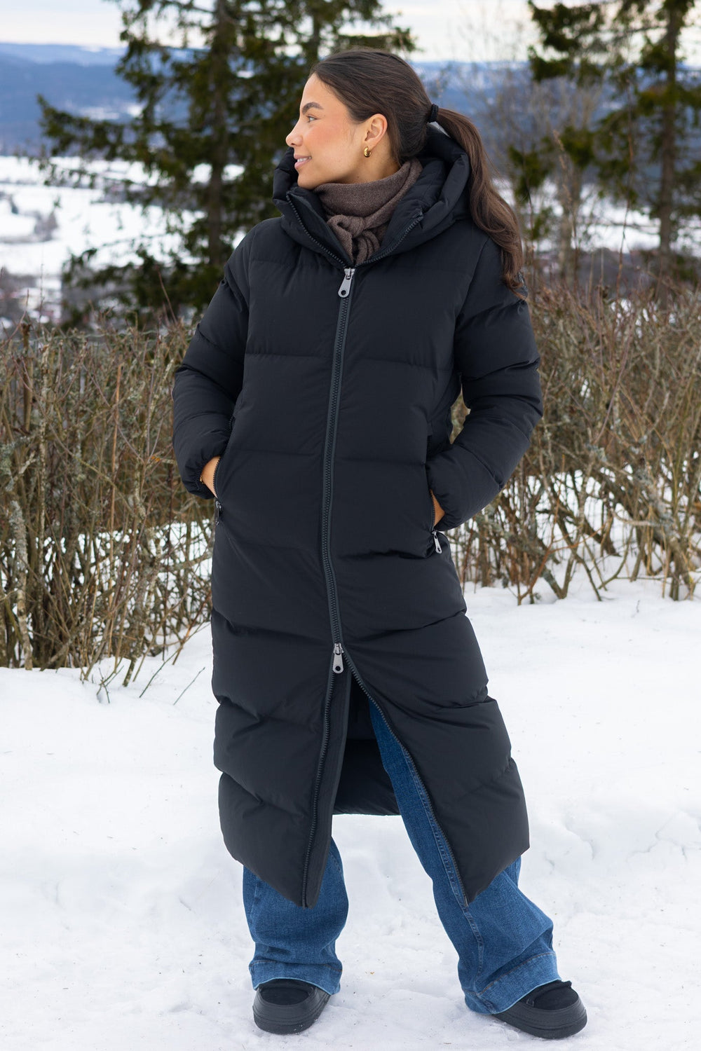 Val Cenis Long Tech Jacket Black | Yttertøy | Smuk