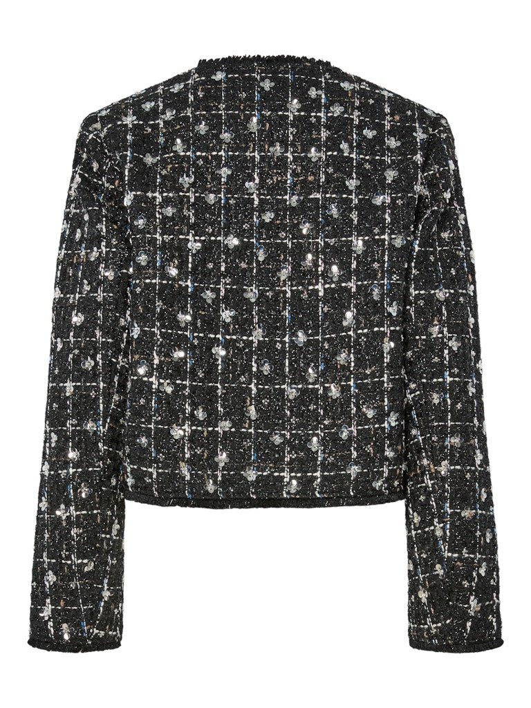 Valenda Ls Tweed Jacket Black | Blazer | Smuk - Dameklær på nett
