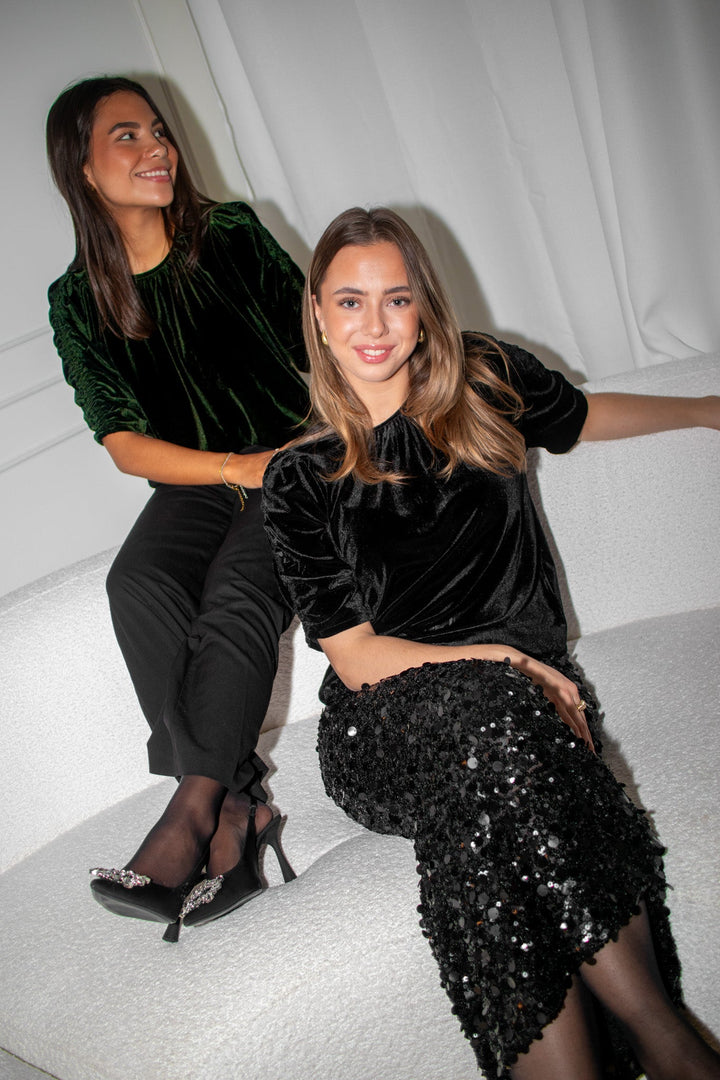 Valerie Blouse Black | Skjorter og bluser | Smuk - Dameklær på nett