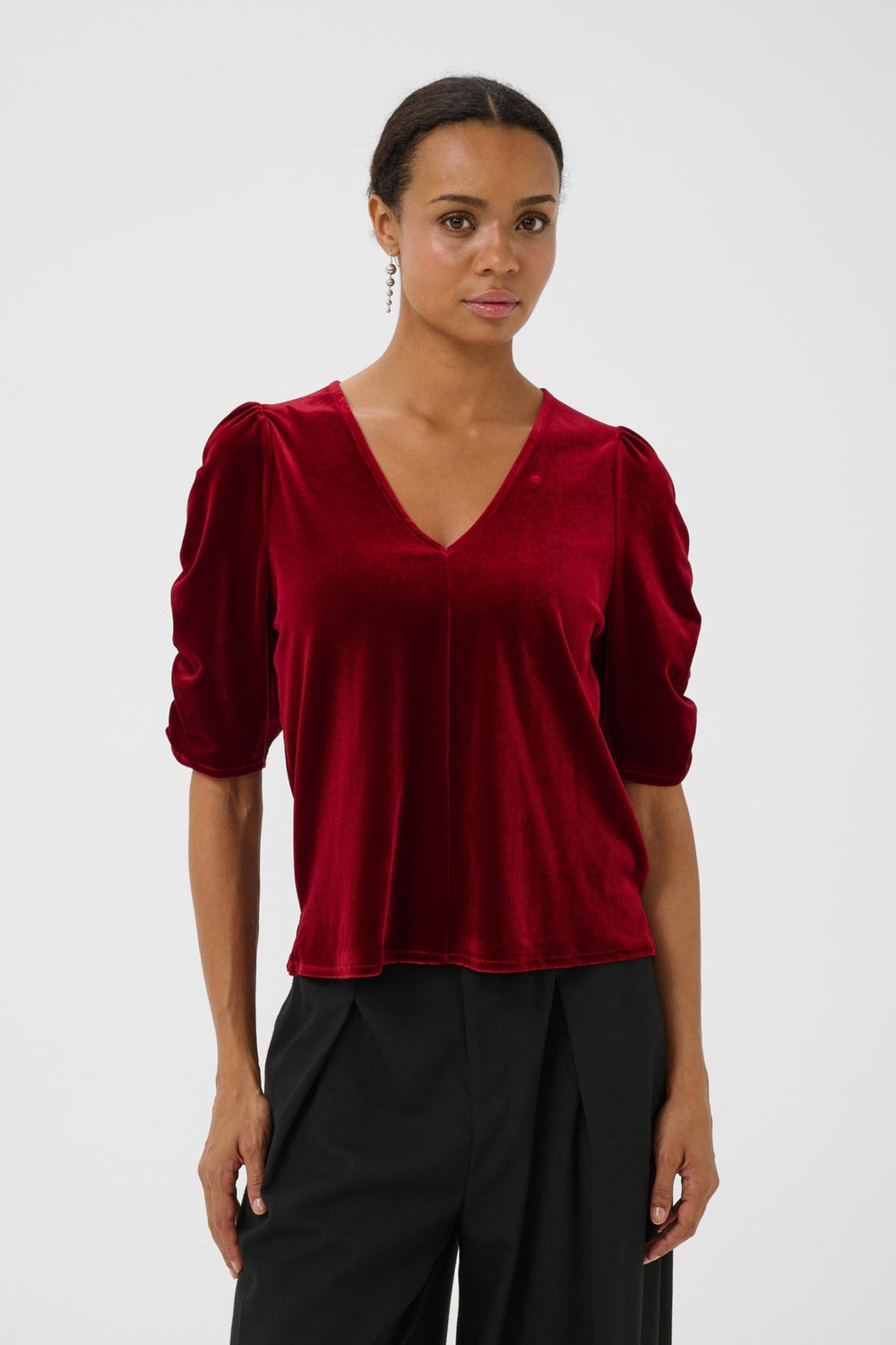 Valeriia Blouse Biking Red | Skjorter og bluser | Smuk