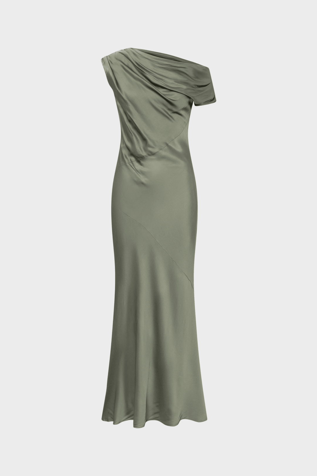 Vanessa Satin Dress Agave Green | Kjoler | Smuk