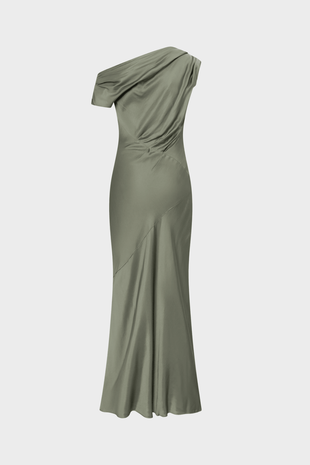 Vanessa Satin Dress Agave Green | Kjoler | Smuk