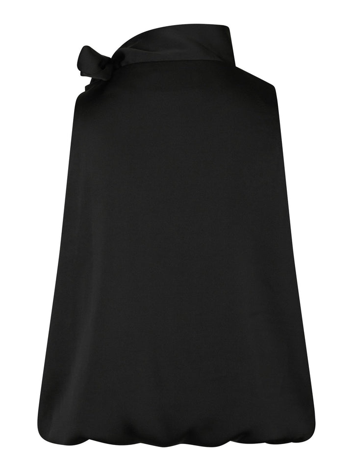 Veda Drapy Satin Top Black | Topper | Smuk - Dameklær på nett