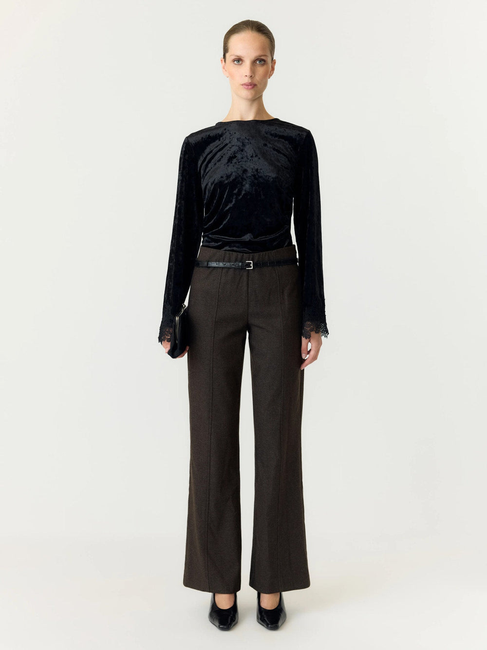 Vellia Ls Top Black | Topper | Smuk