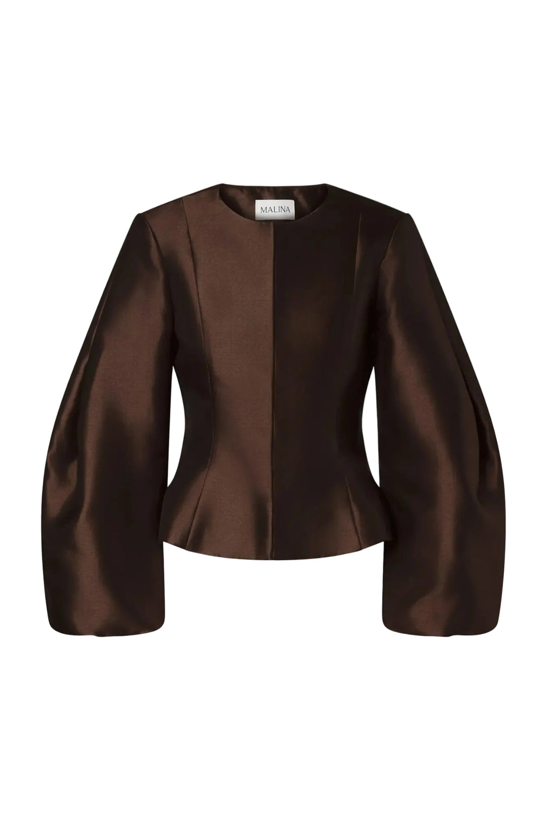 Vendela Balloon Sleeve Blouse Dark Brown | Skjorter og bluser | Smuk