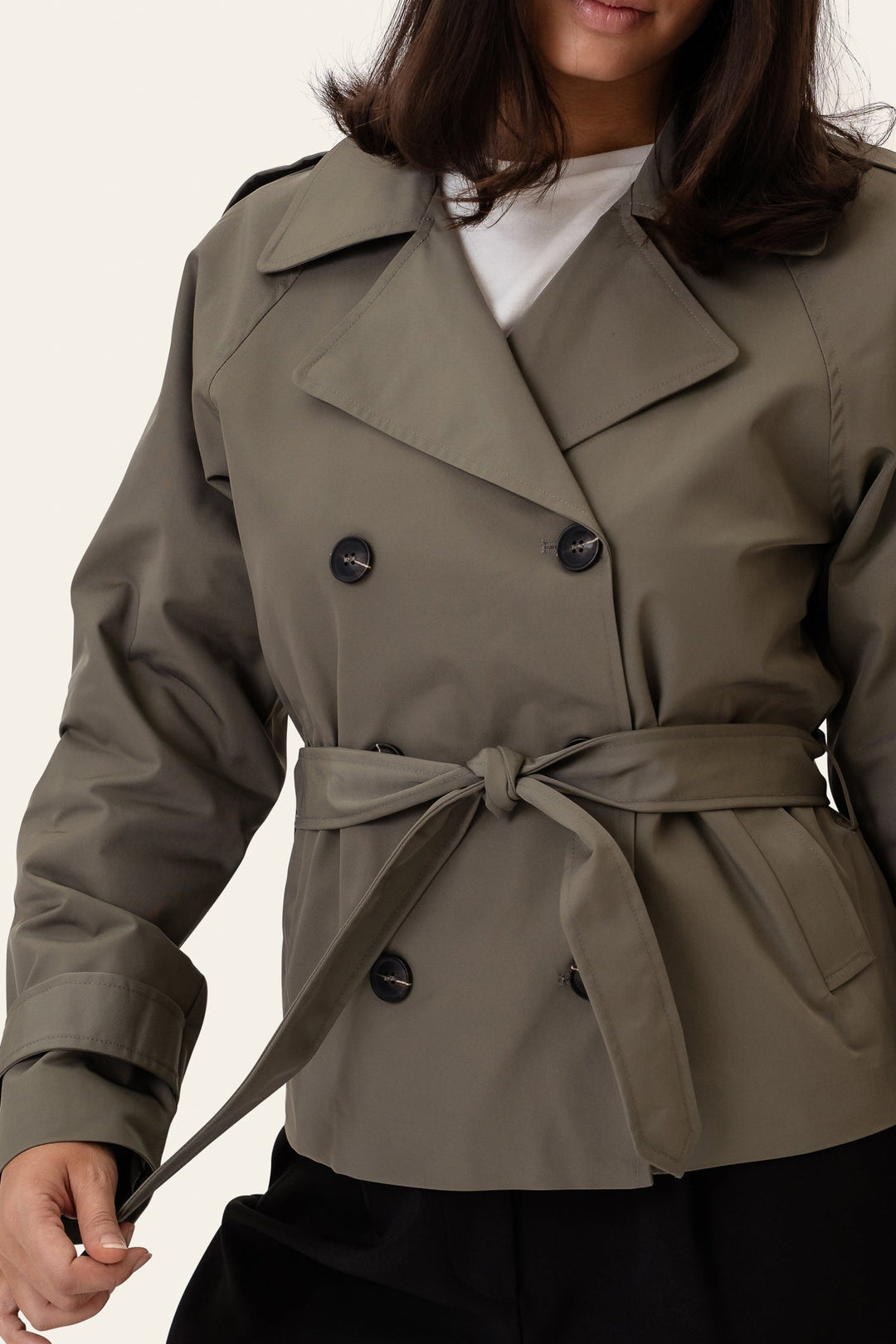 Vera Trenchcoat Green | Yttertøy | Smuk
