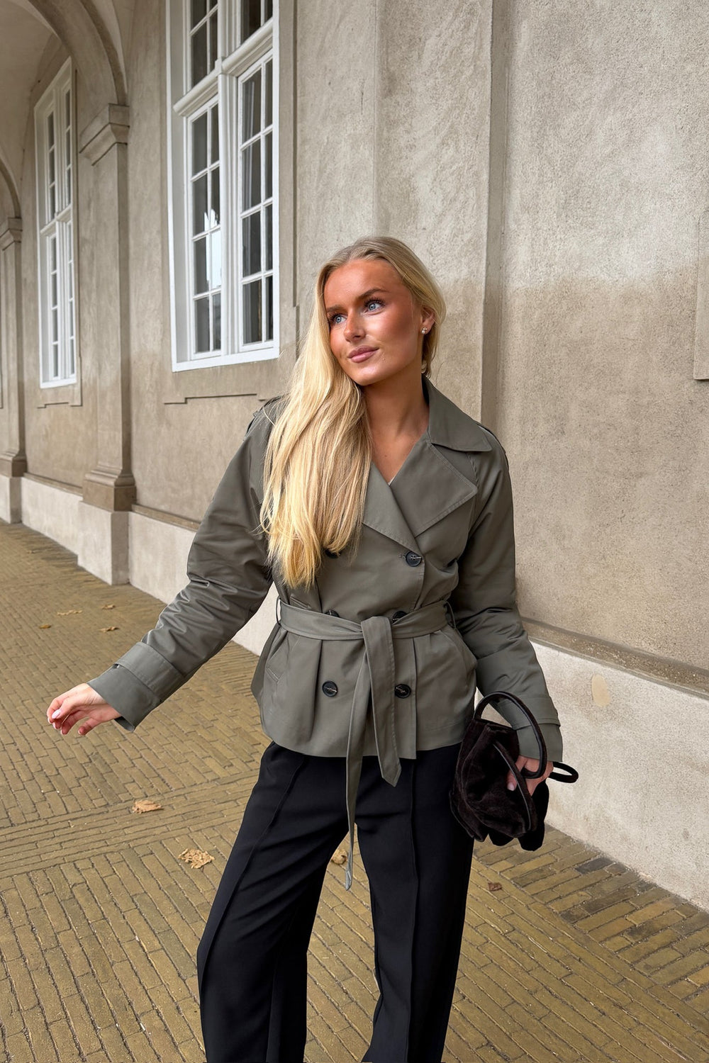 Vera Trenchcoat Green | Yttertøy | Smuk