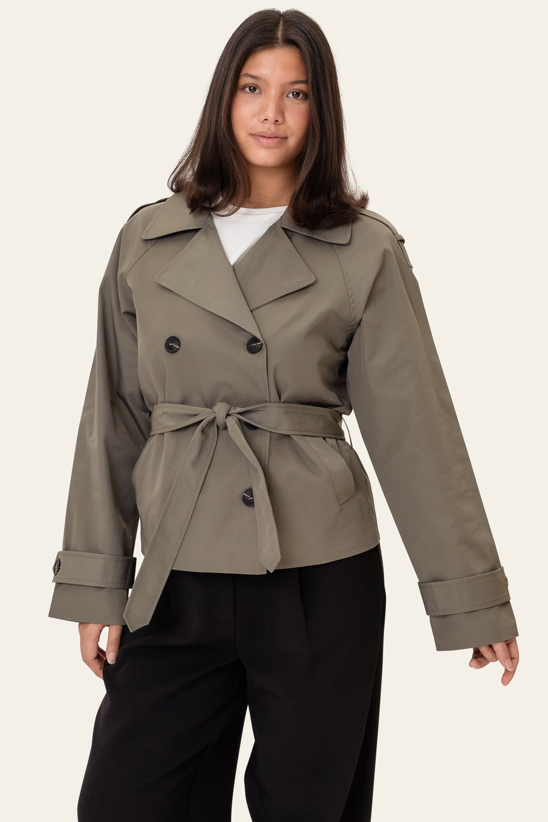 Vera Trenchcoat Green | Yttertøy | Smuk