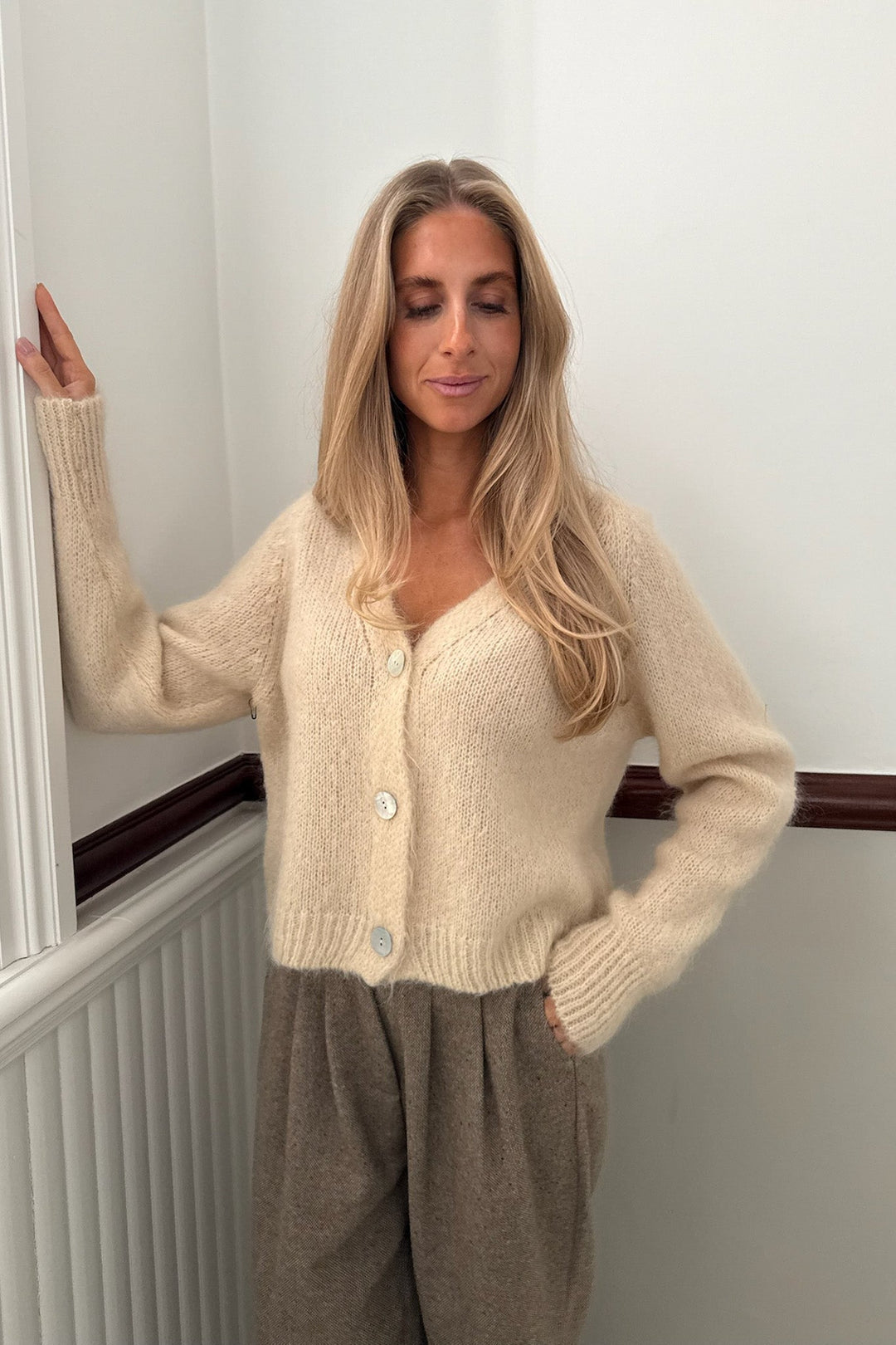 Vicky Cardigan Creme | Genser | Smuk - Dameklær på nett