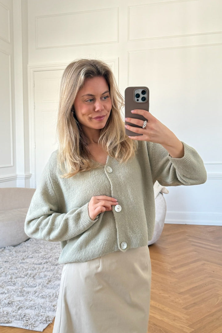 Vicky Cardigan Pistachio | Genser | Smuk - Dameklær på nett