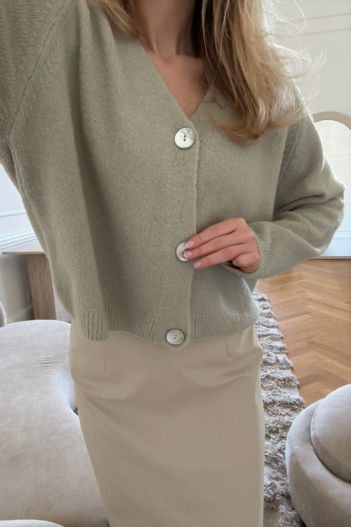 Vicky Cardigan Pistachio | Genser | Smuk - Dameklær på nett