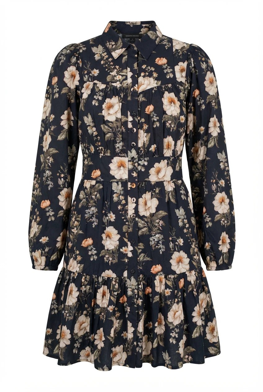 Vicky Dress Antique Black Poplin | Kjoler | Smuk