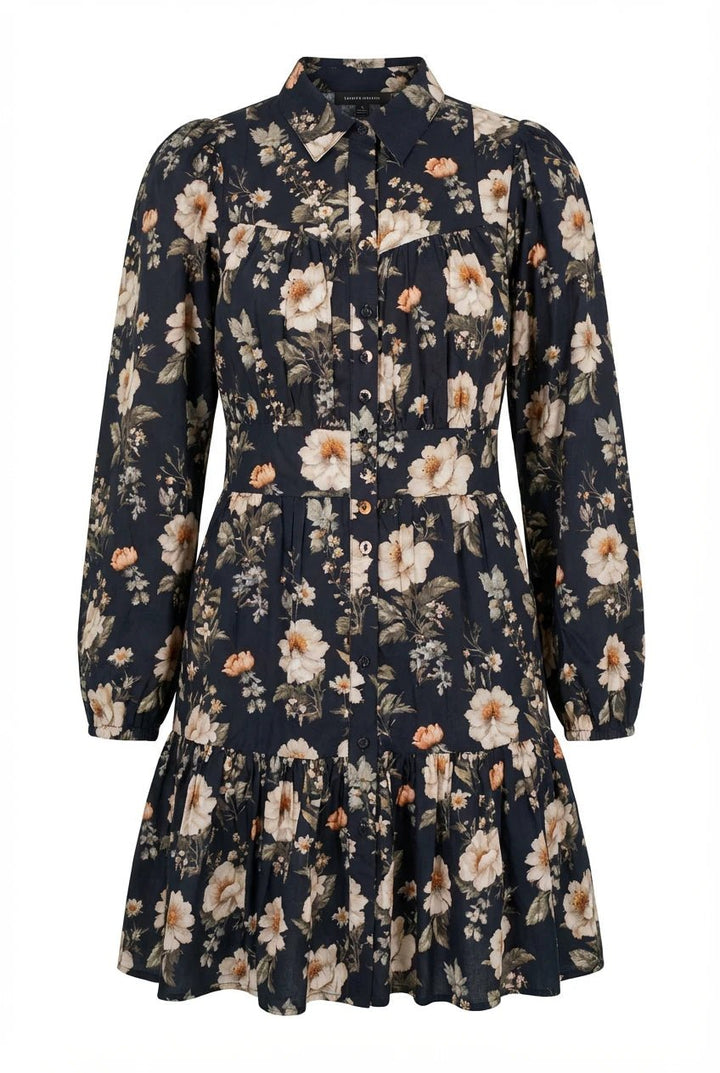 Vicky Dress Antique Black Poplin | Kjoler | Smuk