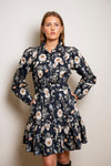 Vicky Dress Antique Black Poplin